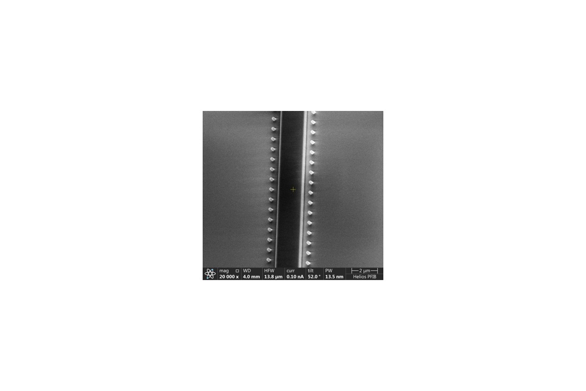 Fabricated InP wafer